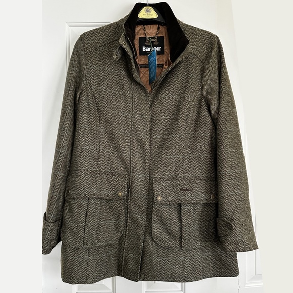 Barbour Ladies Wool Coat – Gardenia Style – Size 10 - Picture 1 of 3
